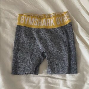 Gymshark Charcoal and Yellow Shorts